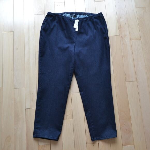 Talbots Elastic Waist Straight Leg Jeans Size 18WP Plus Size - Picture 1 of 4